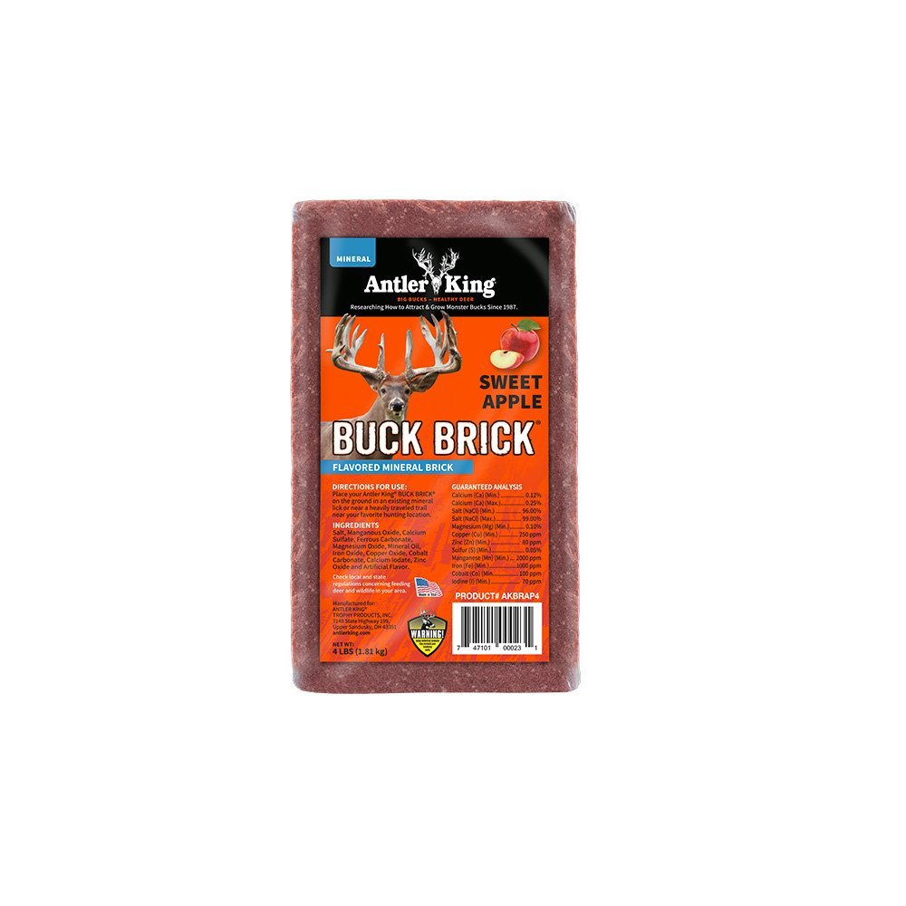 Antler King Buck Brick apple flavored deer mineral block