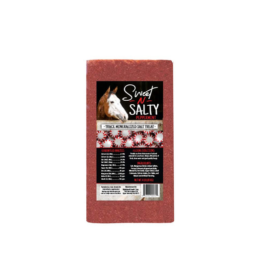Kalmbach Sweet-N-Salty peppermint flavored horse mineral block