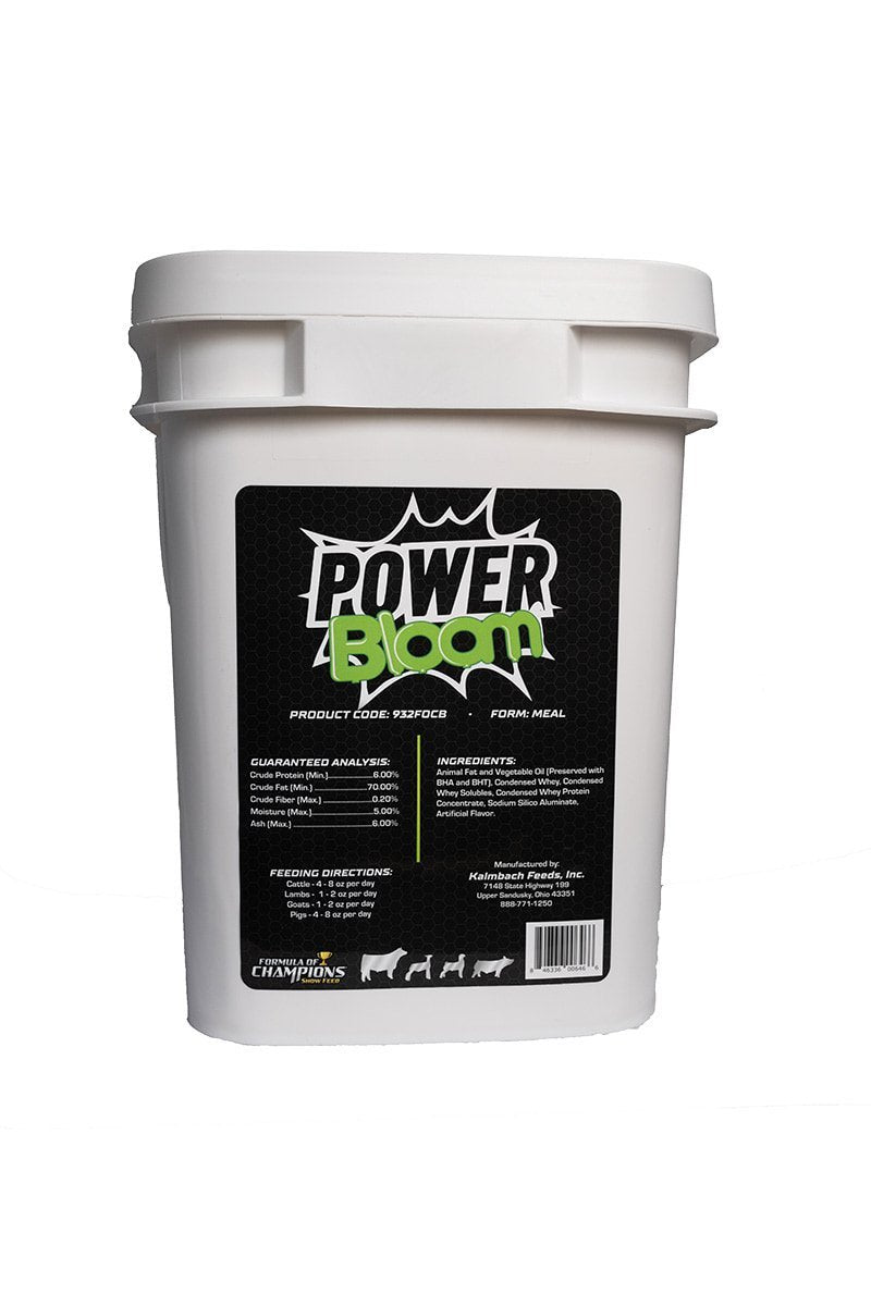 foc power bloom bucket back livestock supplement