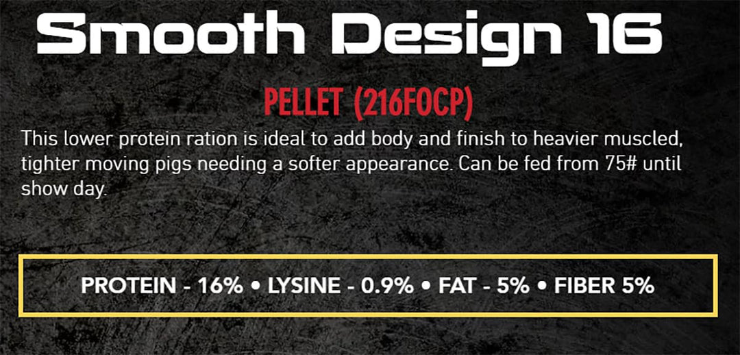 foc smooth design 16 description pig feed
