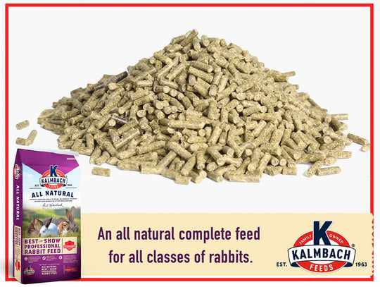 kalmbach 16 best-in-show pelleted rabbit feed