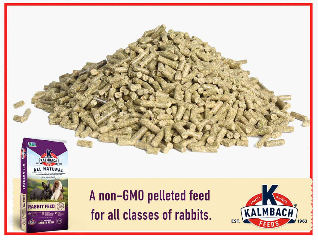 kalmbach 16 rabbit complete non-gmo rabbit pellets description photo