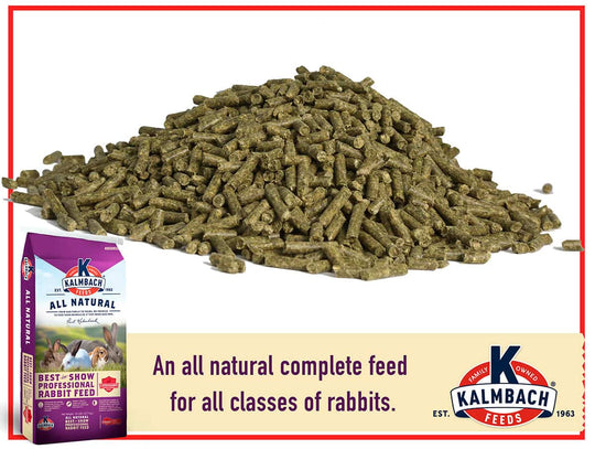 kalmbach 18 best-in-show rabbit pellets rabbit feed