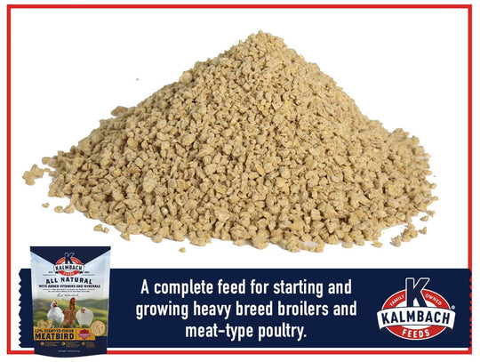 kalmbach 22 start-to-finish meatbird poultry crumble feed 10 lb description