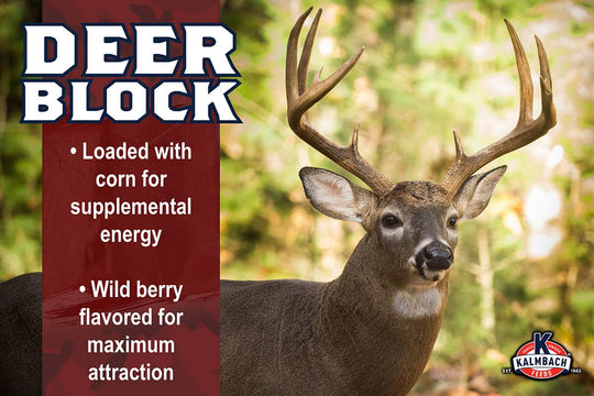 kalmbach deer attractant block benefits lifestyle imagery