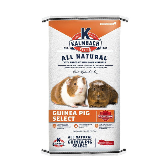 kalmbach guinea pig select guinea pig food front bag