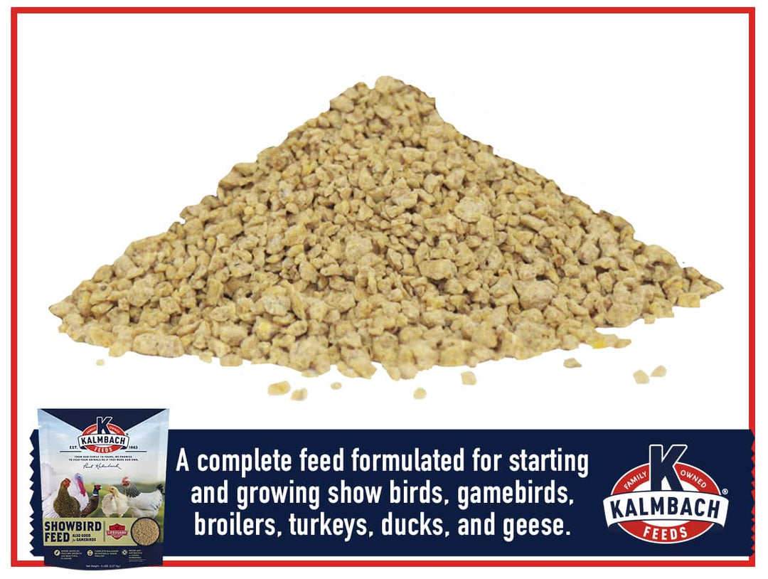 kalmbach show poultry and gamebird crumbles poultry feed