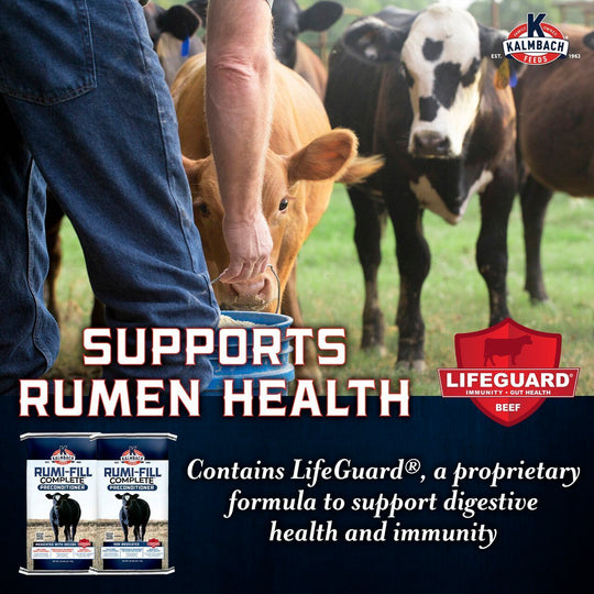 Kalmbach Feeds Rumi-Fill Complete cattle feeds