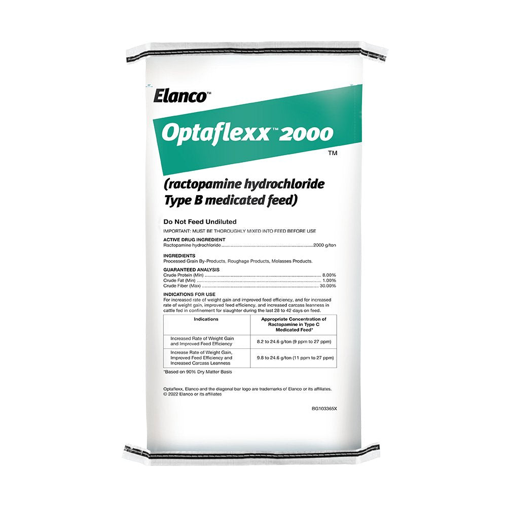 elanco optaflexx 2000 ractopamine feed additive