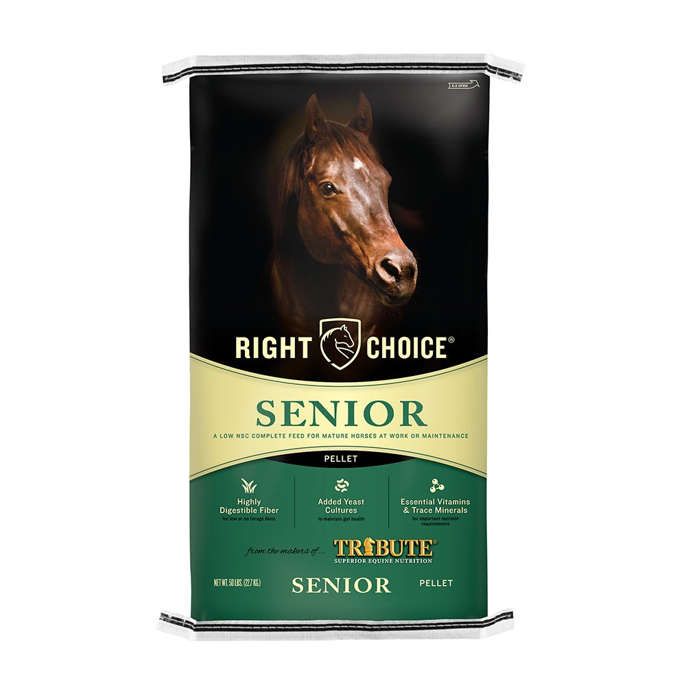 Right choice senior horse feed