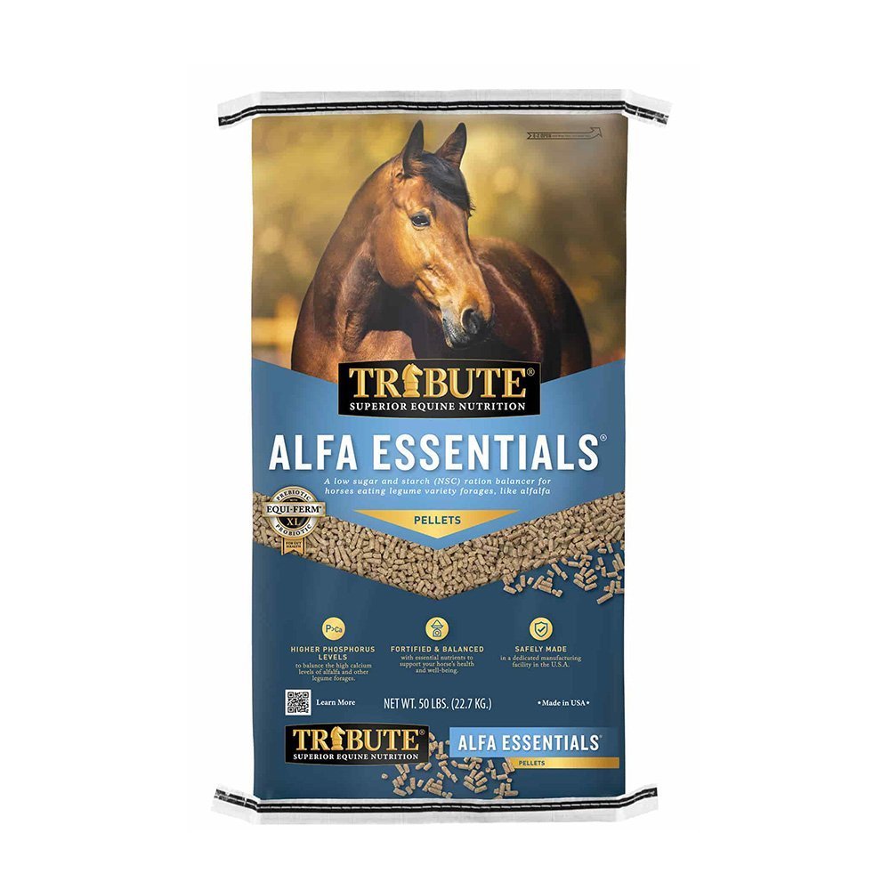 tribute alfa essentials horse feed front bag