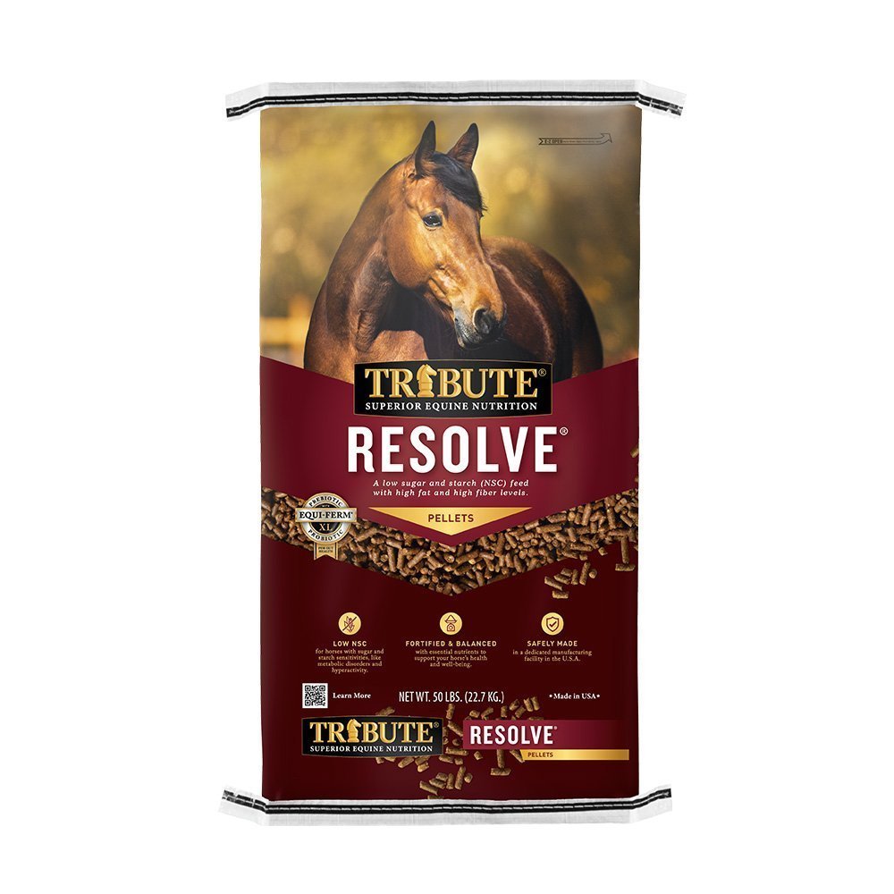 resolve high fat high fiber low nsc horse feed