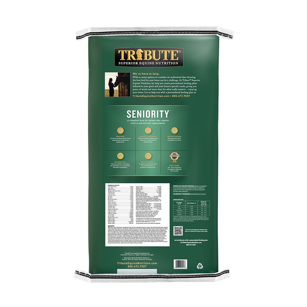 seniority textured hay replacement horse feed