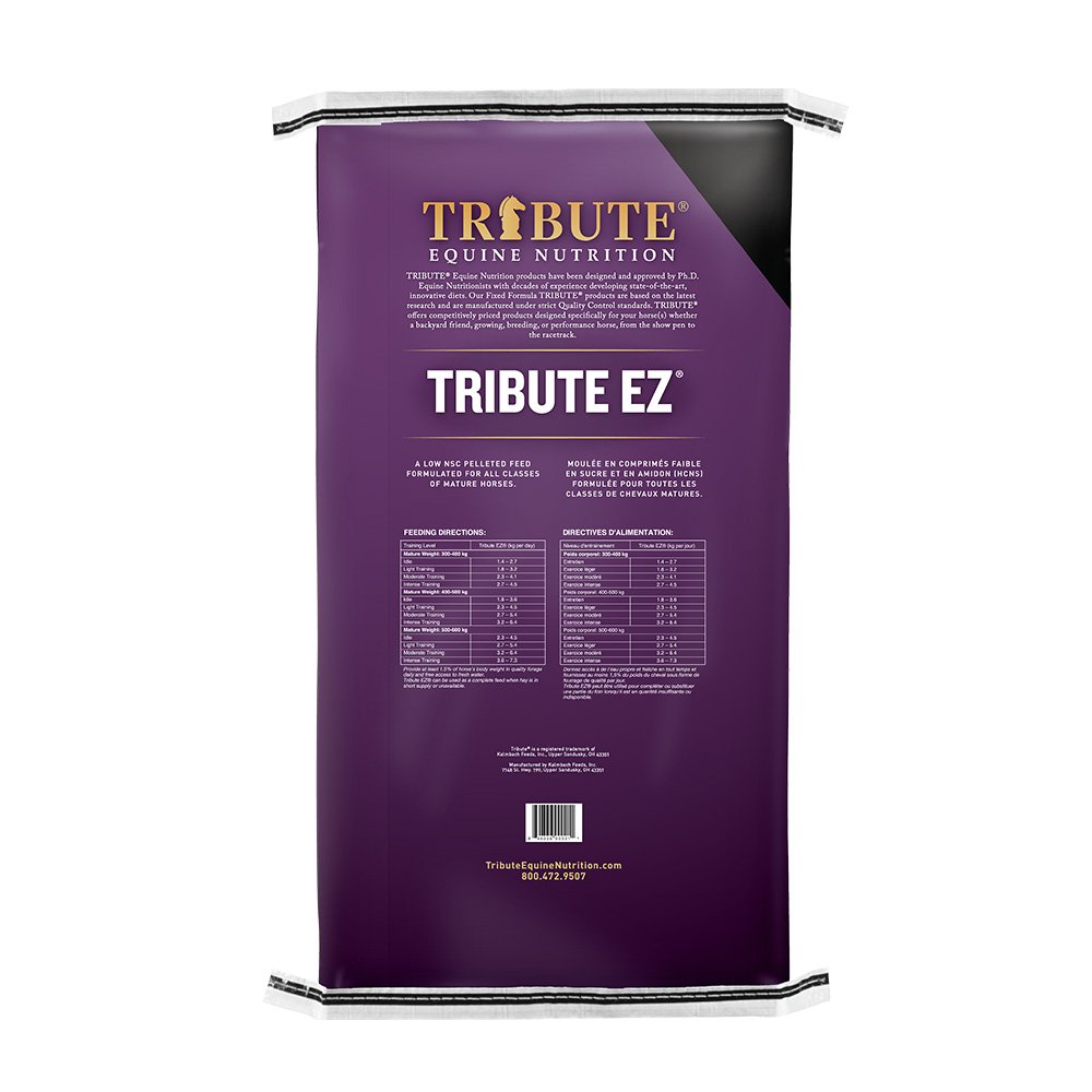 tribute equine nutrition tribute ez low nsc horse feed cananda