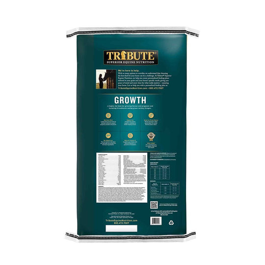 tribute growth textured horse feed back bag